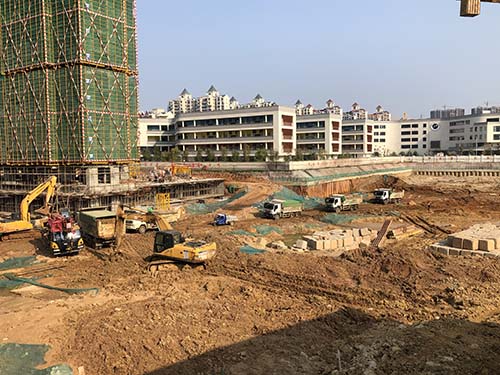 中國安能第二工程局湖畔學苑項目部“戰疫情，抓復工”