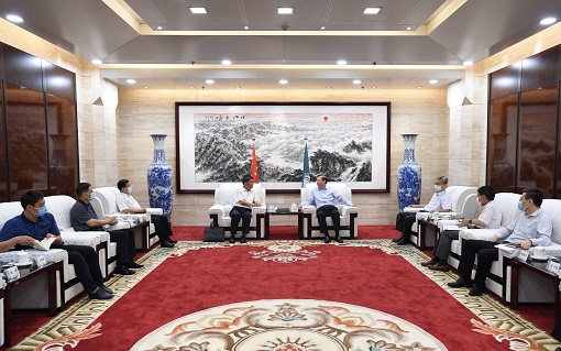 國家電網有限公司總經理、黨組副書記辛保安會見寧夏回族自治區副主席吳秀章