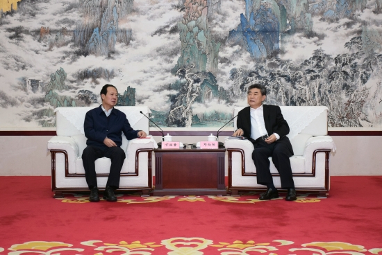 丁焰章拜會安徽省委常委、常務副省長鄧向陽