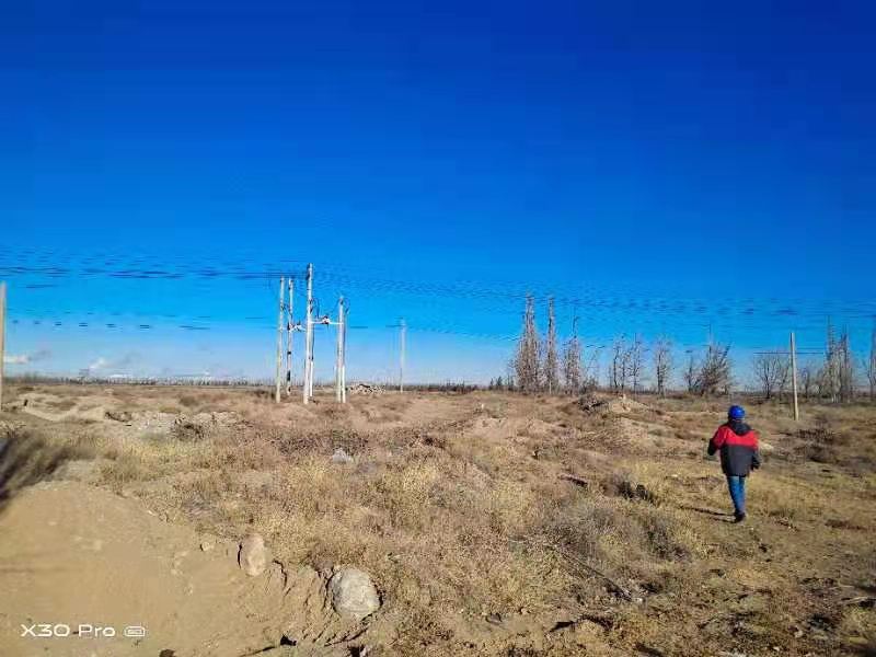 烏海電業局農電處千里山農電所：加強巡線，確保冬季電網安全