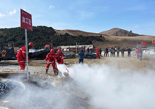 中國安能第二工程局四川涼山項目部開展防火、防汛、防地質災害綜合演練