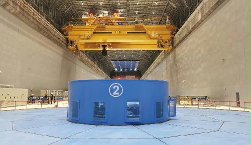 烏東德左岸電站第五臺機組投產發電