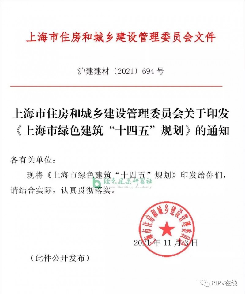 推進新建建筑安裝光伏，超低能耗建筑不少于500萬平！