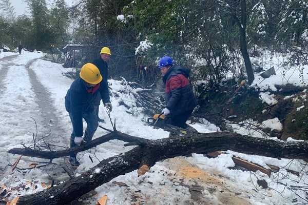 國網東安縣供電公司：全力搶險克風雪 持續奮戰保供電