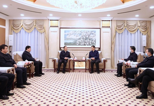 國家電網董事長辛保安、總經理張智剛與江蘇省省長許昆林舉行會談
