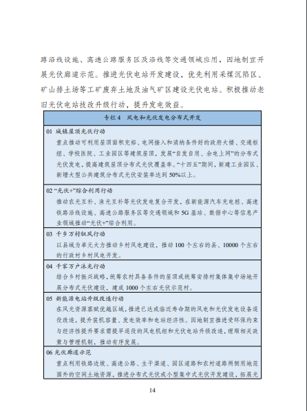 發改委、能源局等九部委聯合印發發布“十四五”可再生能源規劃！