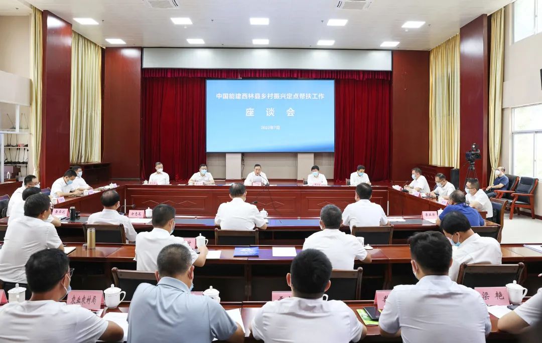 宋海良調研中國能建助力廣西西林縣鄉村振興工作