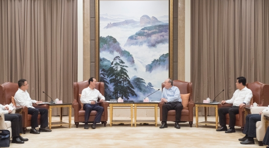 中國電建集團公司黨委書記、董事長丁焰章拜會福建省委書記尹力、省長趙龍