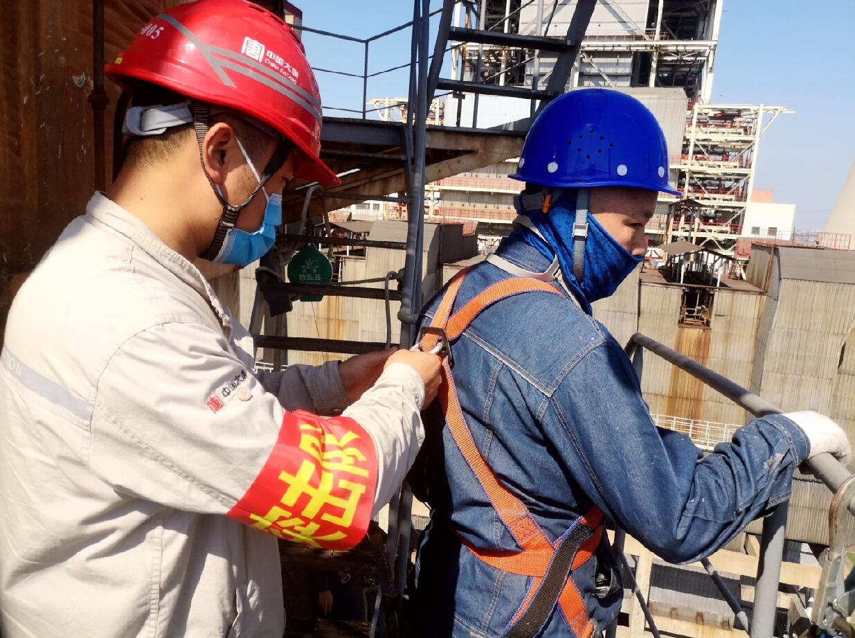 大唐環境特許經營分公司“青”盡全力助力機組檢修