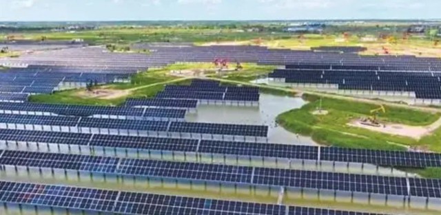 中國石油首個水面光伏項目發電超“千萬”