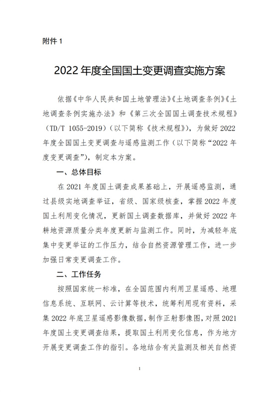自然資源部：啟動2022年全國國土變更調查，梳理占用耕地情況