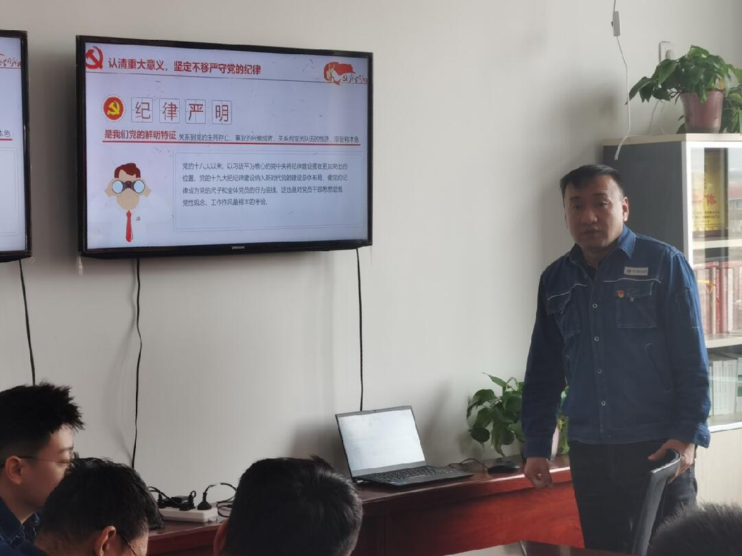 阿拉善供電公司配電帶電作業處開展廉政教育專題主題黨日活動