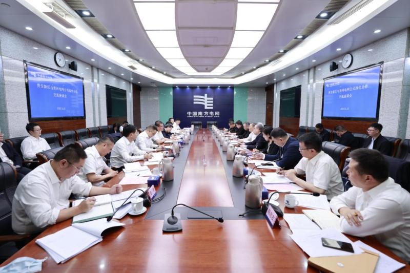 貴州省委常委、貴安新區黨工委書記胡忠雄到貴州電網公司開展主題教育專題調研