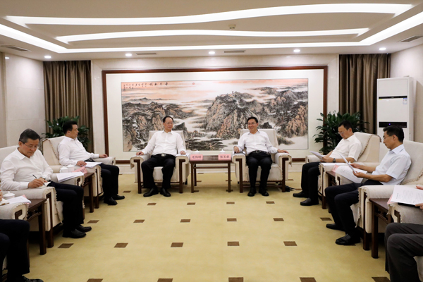 國務院國資委黨委書記、主任張玉卓會見湖南省委副書記、省長毛偉明