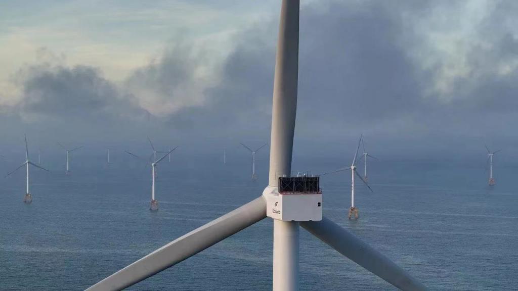 全球最大海上風電機組并網發電