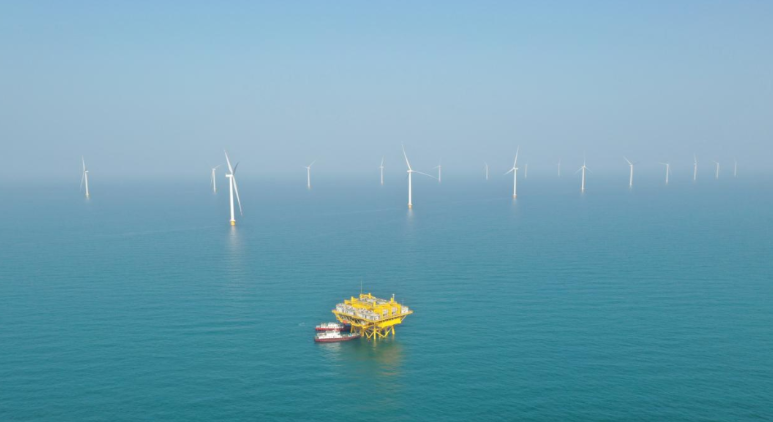山東首個百萬千瓦級海風基地！國家電投半島南U1一期并網發電