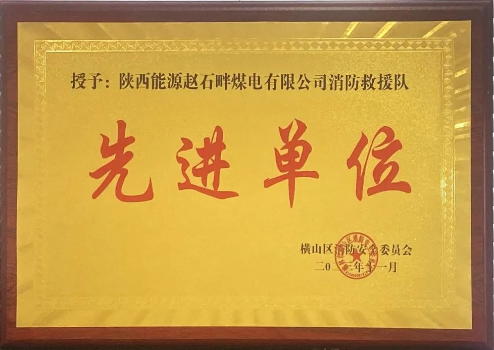 優秀！再續輝煌！陜投集團趙石畔煤電消防工作又獲表彰