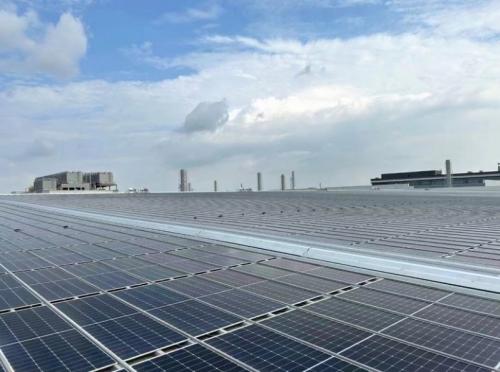 中國能建陜西院設計的西北最大建筑光伏一體化光伏發電項目并網