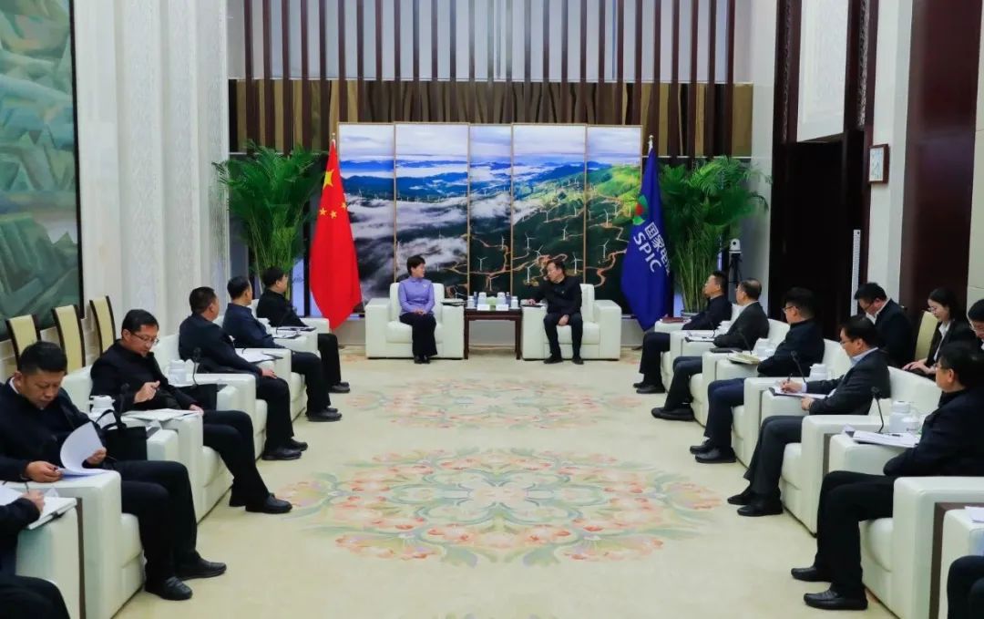 國家電投黨組書記劉明勝會見內蒙古自治區阿拉善盟委書記黃雅麗