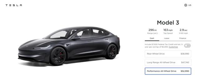 新款Model 3發布，約38萬元!特斯拉最新“成績單”公布!