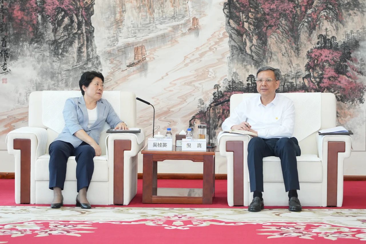 中國能建黨委副書記、總經理倪真與湖南省委常委、長沙市委書記吳桂英會談