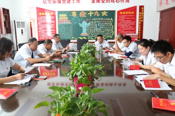 不忘初心跟黨走，同心喜迎十九大——六五四分局黨支部主題黨日活動