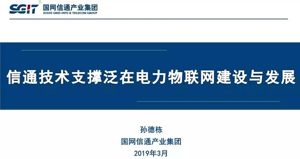 孫德棟：“信通技術支撐泛在電力物聯網建設與發展”